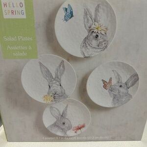 Hello Spring Salad Plates